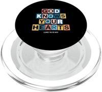God Knows Your Hearts Luke 16:15 Bible Verse PopSockets PopGrip for MagSafe