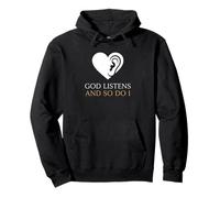 God Listens And So Do I Christian Counselor Pullover Hoodie
