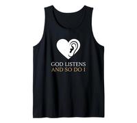 God Listens and So Do I Christian Counselor Tank Top