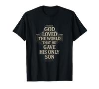GOD Loved The World... Jesus, Cross, Religion Design T-Shirt