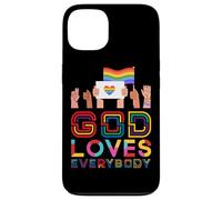God Loves Everybody Gay Christian Rainbow Meme Case for iPhone 13