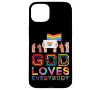 God Loves Everybody Gay Christian Rainbow Meme Case for iPhone 15 Plus
