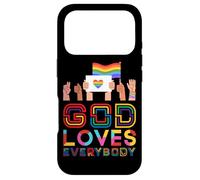 God Loves Everybody Gay Christian Rainbow Meme Case for iPhone 17 Pro