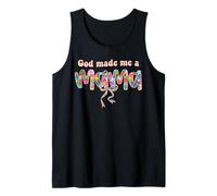 God Loves Me Made Me A Mama Christian Mama Mother's Day Mama Tank Top