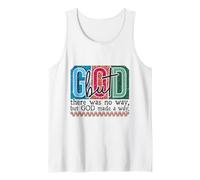 God Made A Way Christian Faith Believer Design Tank Top