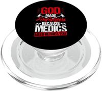 GOD MADE Firefighters BECAUSE Medics NEED HEROES TOO PopSockets PopGrip for MagSafe