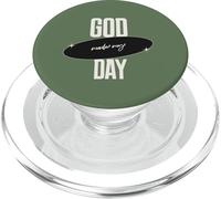 God Made My Day Christian Faith Inspirational Quote PopSockets PopGrip for MagSafe