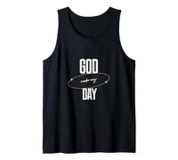 God Made My Day Christian Faith Inspirational Quote Tank Top