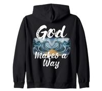 God Makes a Way (Crossing the Red Sea/Passover) Zip Hoodie