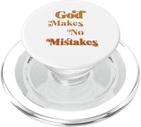God Makes No Mistakes Vintage Text Design PopSockets PopGrip for MagSafe