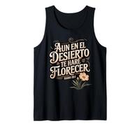 God Makes You Bloom - Isaiah 35:1 Spanish Scripture Tank Top