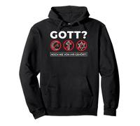 God Never Heard of Her Atheism Satan Blasphemy Pullover Hoodie