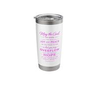 God of Hope Scripture Bible Verse Faith Spirit Romans 15:13 Stainless Steel Insulated Tumbler