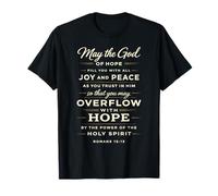 God of Hope Scripture Bible Verse Faith Spirit Romans 15:13 T-Shirt