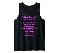 God of Hope Scripture Bible Verse Faith Spirit Romans 15:13 Tank Top
