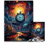 God of Time Jigsaws 1000 Pieces for Adults Wooden Jigsaw Puzzles for Adults for Parents, Lovers, Friends Age 1000 PCS(75x50cm)