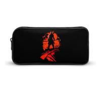God of War Kratos Simple Pencil Case Big Capacity Pouch Box Travel Makeup Bag
