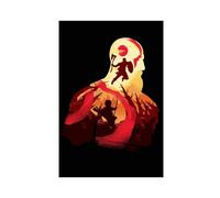 God of War Kratos Vintage Abstract Hero Canvas Poster Bedroom Decor Sports Landscape Office Room Decor Gift Unframe-style 12x18inch(30x45cm)