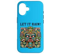 God Of Water Aztec Statue Tláloc & Ancient Mexican History Case for iPhone 16