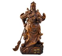 God of Wealth Statue Resin Guan Gong Statue Figure Guan Yu Sculpture Desk Living Room Office Home Decor