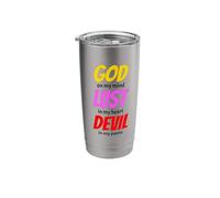God On My Mind Lust in My Heart Devil in My Pants Stainless Steel Insulated Tumbler