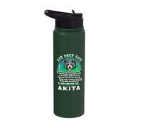 God Once Said Akita Dog Lover Funny Dogs Puppy Stainless Steel Insulated Water Bottle