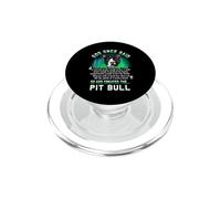 God Once Said God Created The Pit Bull Funny Puppy Dog Lover PopSockets PopGrip for MagSafe