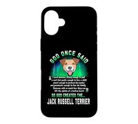 God Once Said Jack Russell Terrier Funny Puppy Dog Lover Case for iPhone 16 Plus