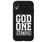 God One Nation Christian Patriotism Jesus Faith Case for iPhone XR