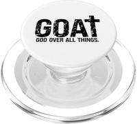God Over All Things Christian Faith - Bible Verse Religious PopSockets PopGrip for MagSafe