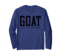 God Over All Things Jesus Goat Christian Quote Women Long Sleeve T-Shirt