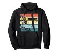 God Over All Things Jesus GOAT Cool Inspirational Christian Pullover Hoodie