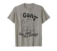 God Over All Things - Vintage Frog Graphic Christian Faith T-Shirt