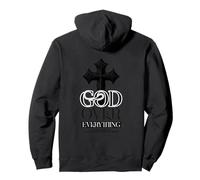 God Over Everything Christian Backprint Pullover Hoodie
