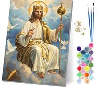 God Paint by Numbers for Adults, Bird Painting by Numbers for Adults Kits On Canvas, Easy DIY Acrylic Pigment Drawing Paintwork, Hobbies for Women, for Home Wall Decor, Gifts for Women 20x26 inch R-34