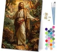 God Paint by Numbers for Adults, Man Painting by Numbers for Adults Kits On Canvas, Easy DIY Acrylic Pigment Drawing Paintwork, Hobbies for Women, for Home Wall Decor, Gifts for Women 20x26 inch 3-203
