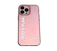God Plan Phone Case, God Has A Plan for You Inspirational Phone Case for Iphone, Soft Tpu Slim Shockproof Cover for Girls Women and Men for Iphone 17/16/15/14 (Pink,for 17PROMAX)