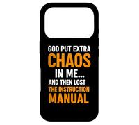 God put extra chaos in me and then lost the instruction Fun Case for iPhone 17 Pro