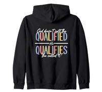 God Qualifies The Called Inspirational Quote Zip Hoodie