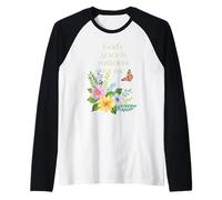 God’s Grace is Sufficient for Me - Floral Christian Faith Raglan Baseball Tee