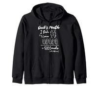 God’s Math 2 Fish 5 Loaves 5000 Meals Tee Zip Hoodie