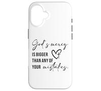 God’s Mercy Is Bigger Than Any of Your Mistakes Faith Quote Case for iPhone 16