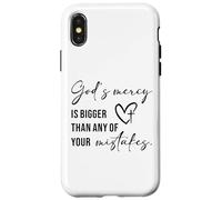 God’s Mercy Is Bigger Than Any of Your Mistakes Faith Quote Case for iPhone X/XS