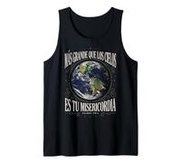 God’s Mercy is Greater Than the Heavens Spanish Psalm 108:4 Tank Top