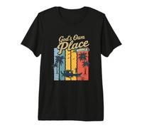 God’s Own Place Kerala Retro Backwater Design Premium T-Shirt