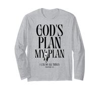 God’s Plan - My Plan, Bible Verse, Christian Jesus Faith Long Sleeve T-Shirt