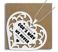 God’s Way of Friendship Ornament, A Friend is God’s Way of Making Sure We Never Walk Alone, Heart Hanging Gift for Friend Sister Christian Women, Faith Inspirational Keepsake SXX5