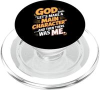 God Said Let's Make A Main Character PopSockets PopGrip for MagSafe