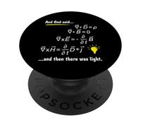 God Said Maxwells Equations and Then There Was Light Physics PopSockets Adhesive PopGrip