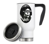 God Save The Queen Slogan Vacuum Insulated Thermal Travel Coffee Mug 480ml White